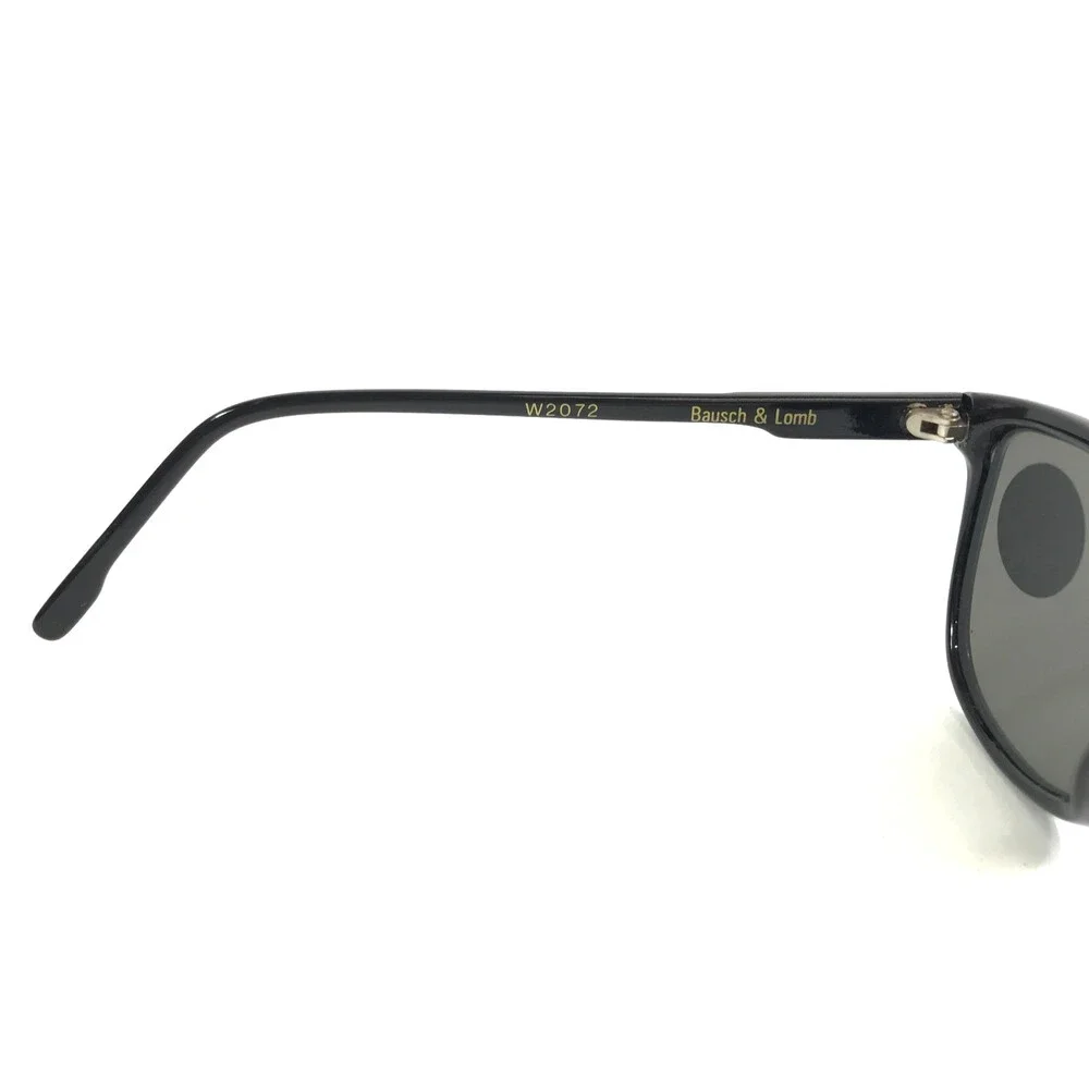 Vintage i's by Bausch & Lomb Sunglasses W2072 Black Gold Frames w/ Gray Lenses